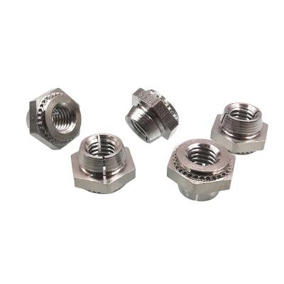 China LKS-M3/M4/M5/440/632/832/032 Heavy Industry Hex Slotted Nuts Stainless Steel Self Locking Nut Fastener For Sheet Metal for sale