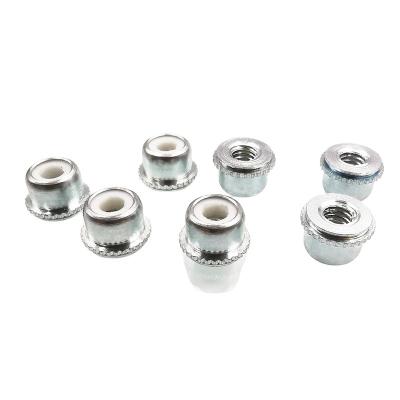 China M3 Nylon Carbon Steel Galvanized Self Locking Nut M4 M5 #4-40 #6-32 #8-32 #10-32 Heavy Industry PL Insert Nut For Metal Panel for sale