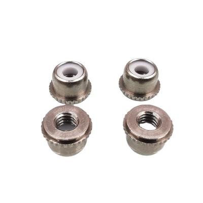 China Heavy Industry PLC Insert Nylon Nut Stainless Steel M3 M4 M5 #4-40 #6-32 #8-32 #10-32 Self Locking Nut For Metal Panel for sale