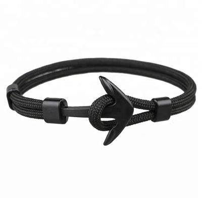 China Hot Selling Fashion QUEEN EAST Unisex Handmade Alloy Nautical Anchor Bracelets for sale