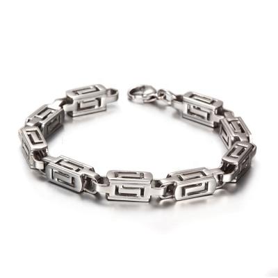 China Fashion New Arrival Style High Quality Punk Heavy 316L Stainless Steel Square Chain Bracelets for sale