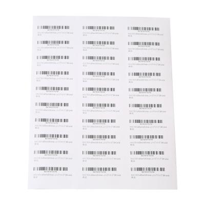 China 30pcs A4 White Barcode Address Label Return Sticker Covers Amazon FBA Products Sticky Adhesive Labels for Inkjet/Laser Printer for sale