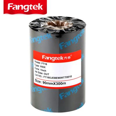 China COMPATIBLE High Quality Wax Barcode Printer Ribbon 90mm*300mtrs Fangtek Brand for sale