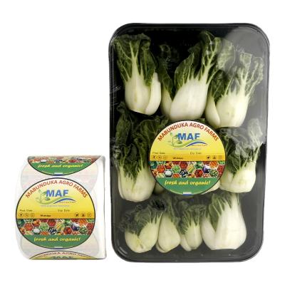 China Waterproof Cheap Self Adhesive Vegetable Packaging Labels For Fresh Vegetable And Fruit In Supermarket for sale