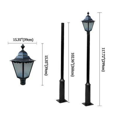 China Modern Outdoor Light Fixtures Classic Outdoor Waterproof Garden Light Fixture Lamps Poles For Yard Street Park for sale