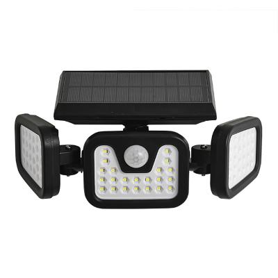 China Modern Outdoor Garden ABS IP65 Waterproof Led Pir Solar Power Garden Wall Light 74 Wall Lamps Motion Sensor Light for sale