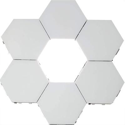 China Modern Simplicity Monochromatic or RGB Hexagon Wall Light Modern Home Decor Lamp for sale