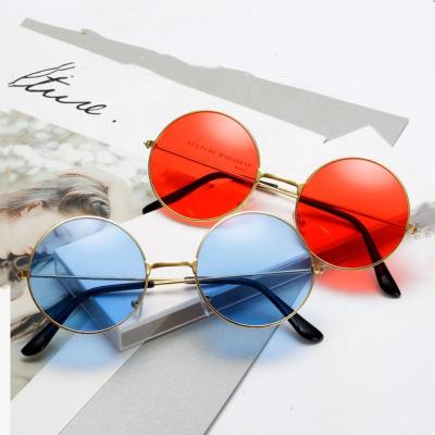 China Wholesale custom oculus adult oculus glass rectangle sunglasses Jiuling eyewear cheap price shades round glasses metal frame colorful sunglasses uv400 for sale