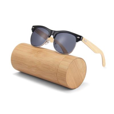 China Hot Selling Handmade Framed Fashion Sunglasses Logo Wood Bamboo Custom Made Uv 400 In PC Lens 2020 Running Sunglasses for sale