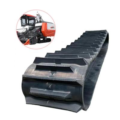 China Heat-Resistant Agricultural Machinery Mini Rice Combine Harvester Rubber Crawler Track 450X90X60 for sale