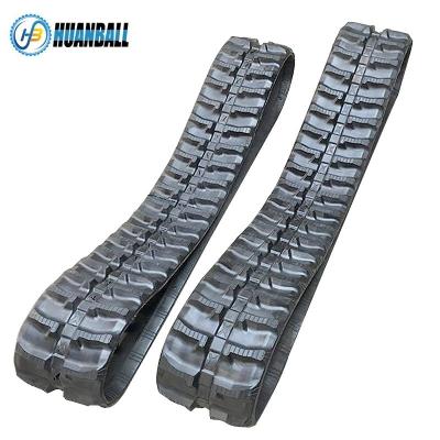 China Black HB2023 150mm Wide Rubber Crawler Track for Mini Excavator Undercarriage Spare Parts for sale