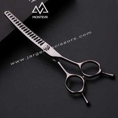 China Viable Professional Dog Grooming Scissors 6.5 Inch Pet Scissors Curved Thinning Shears For Pet Grooming Chunker Scissors for sale