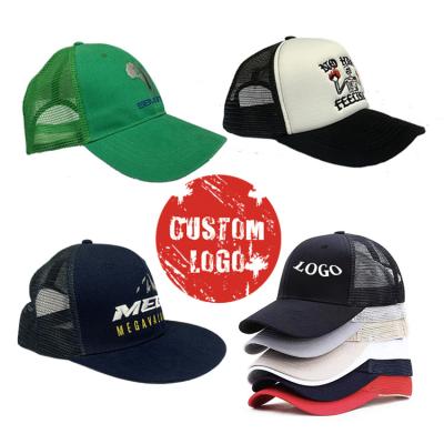 China 3d COMMON 5 and 6 Panel Embroidery Print Mesh Back with Logo Sport Foam Truck Cap Snapback Mesh Hat Custom Baseball Trucker Mesh Cap for sale