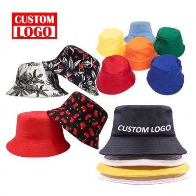 China Sunshade Polyester Bucket Hat With Adjustable Chin Strap Cotton Bucket Waterproof Foldable Hiking Unisex Outdoor Hats for sale