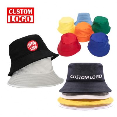 China Outdoor Sunshade Sun Hat Cap Fishing Custom Cotton Mens Bucket Hat Wholesale White Bucket Covers Bucket Cap Hats for sale