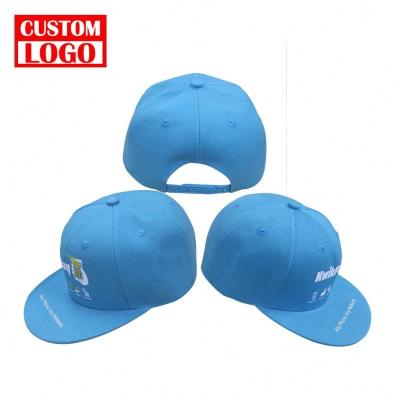 China COMMON Custom High Quality Cheap Custom Embroidery 3D Embroidery Men's Flat Brim Snapback Hat Customize Simple Snapback Hats for sale