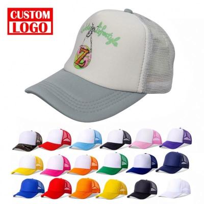 China JOINT Custom Your Design Logo 3D Embroidery Hat Foam Mesh Custom Trucker Hat With 3D Logo Embroidery Trucker Hats for sale