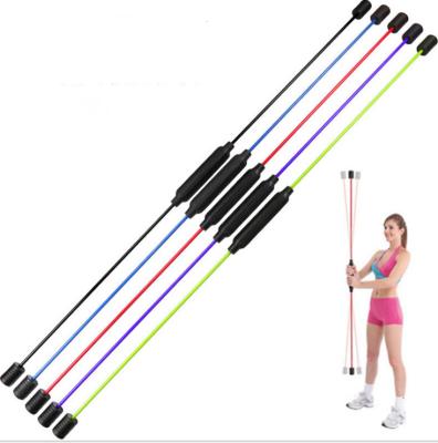 China Multifunctional Fiberglass Rubber Band Fitness Bar 2021 Sports Shake Fitness Rubber Band Shaping Big Fat Burning Rejection Bar for sale