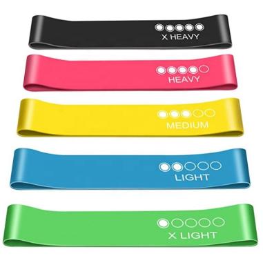 China Band resistance unites skin-friendly resistance fitness exercise loop bands with 5 different resistance levels for sale