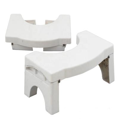 China Easy Foldable Bathroom Storage Step Toilet Stool For Adult Kids Children Plastic Foldable Squat Stool Convenient Toilet for sale