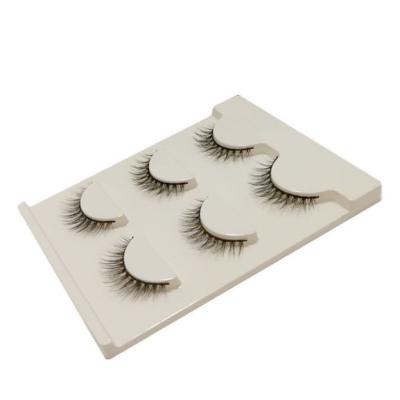 China Plastic Black Terrier 3 Pairs False Eyelashes Natural Look Handmade Reusable 3D Crisscross Lashes Black for sale