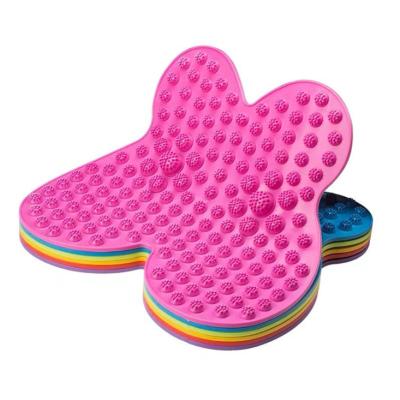 China Foot massage pp butterfly shape hot color can be pad covered with foot massager/health foot/bathroom mat for sale