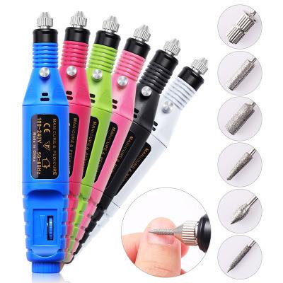 China 20000RPM Polished Outdoor Wholesale Nail Art Tool Tungsten Nail Drill Manicure Machine for sale