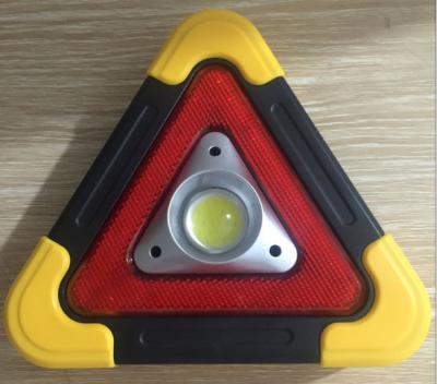 China Portable Emergency LED Warning Panel Work Light Flashlight Traffic Warning Light Triangle Handle For Battery for sale