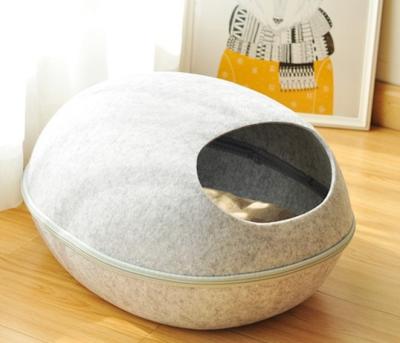 China Felt Cat Basket Cat Bed Cave Premium Eco Friendly Felt Beds (Large) - For Cats and Kittens for sale