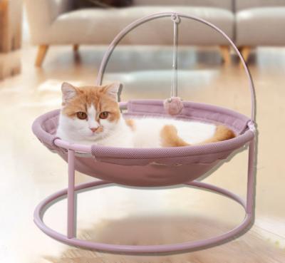 China Durable Pet Hammock Bed Cat Sleeping Cat Bed Whole Wash Free Stable Structure Detachable Excellent Bed for sale