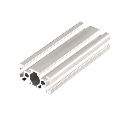 China Door & Window Silver Heavy Duty Tube T Slot Aluminum Profiles Anodic Oxidation Aluminum Extrusion Profile Powder Coating Aluminum Profile for sale