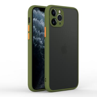 China Laudtec Matte Shockproof Mobile Cell Phone Shockproof Translucent Frosted Case For iPhone 13 Pro 13 Mini 12 11 Max XS Max XR X 7 8Plus for sale