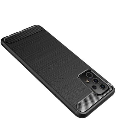 China Shockproof Soft Carbon Fiber Laudtec Tpu Brushed Cell Phone Case Protector Cover For A52/A41/A51/A21S Back Cover Case For Samsung A72 /A42-5G for sale