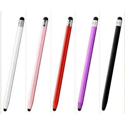 China Capacitive Stylus Pen Caneta Capacitiva Pen For Tablet Smartphone 14cm Screen Pencil Dual Dual Silicon Head Capacitive Universal Touch for sale