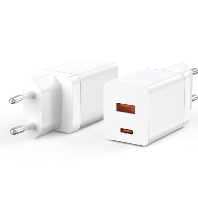 China Mobile Phone Dropshipping Fast Charger 30With A&C Palladium Wall Charger USB C Dual Port Foldable Charger For Mobile Phone for sale