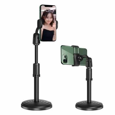 China No Features Dropshipping Multi-Function Retractable Mobile Phone Stand For Broadcast Desktop Table Clip Bracket Table Mount Mobile Phone Tripod for sale