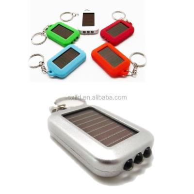 China 2014 plastic promotional novely solar key chains, solar led gift promotional items key chain for sale