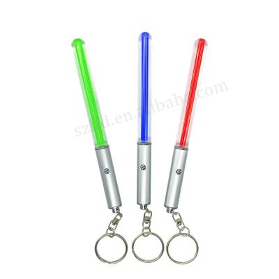 China Professional Festival Decoration Supplier Gfit Plastic OEM Led Light Up Stick Glowing LOGO 7 COLORS RGB Flashing Lighting for sale