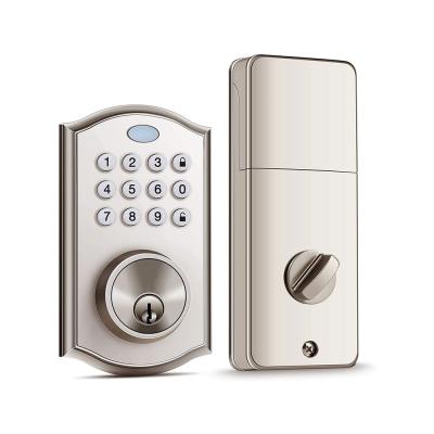 China Smart Electric Deadbolt Lock Security Door Locks Deadbolt With Keypads Code Door Lock For Front Door for sale