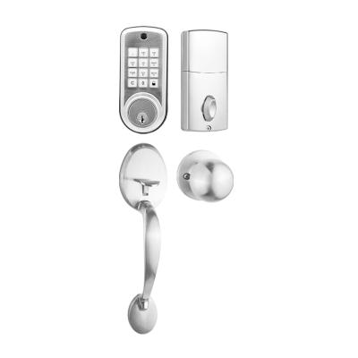 China Apartment Digital Deadbolts Password Door Lock Handles Keyless Combination Lock Set Outdoor Smart Lock for sale