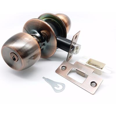 China For Bedroom High Quality Security Entry Privacy Wood Door Knob Lock Set for sale