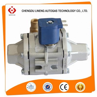 China Copper cng reducer AT12 with low pressure solenoid valve for sale