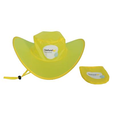 China promotional activities folding cowboy hat with small pocket for sale