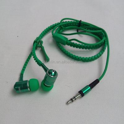 China Hot Sale Stereo Earphone Metal Zipper Earphone JTHP-009 for sale