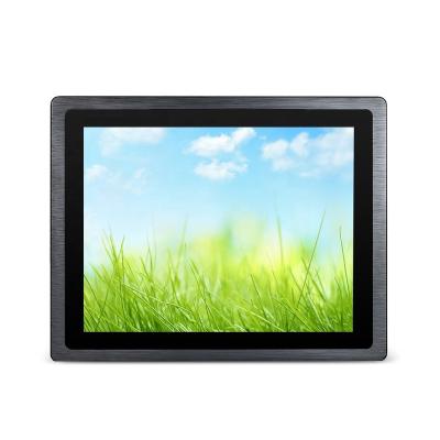 China Touch Screen 15 Inch Panel Mount LCD Monitors Sunlight Readable Kiosk Monitor Outdoor Display Outdoor Full Color Monitor Led Display for sale