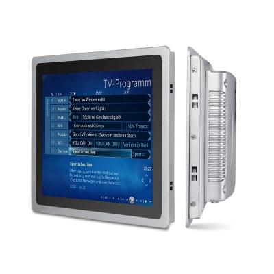 China TouchThink 3MM Frame Front Panel IP65 Embedded Dustproof/Waterproof 10.4 inch Industrial Monitor with HDM-1/VGA/DVI/USB 7-21.5inch for sale