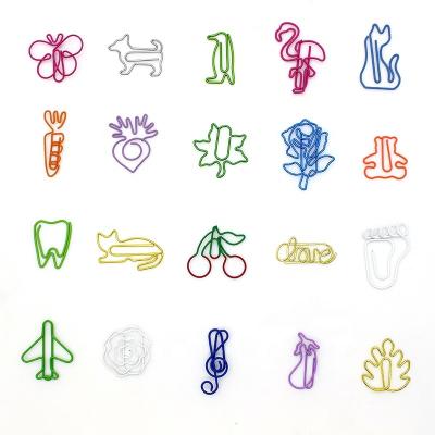 China Metal 16 Year Paper Clip Factory Custom Different Shapes Of Animal Paper Clip Metal Logo Letter for sale