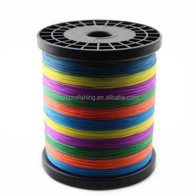 China High Strength Multi Color PE Fishing Line Braided for sale