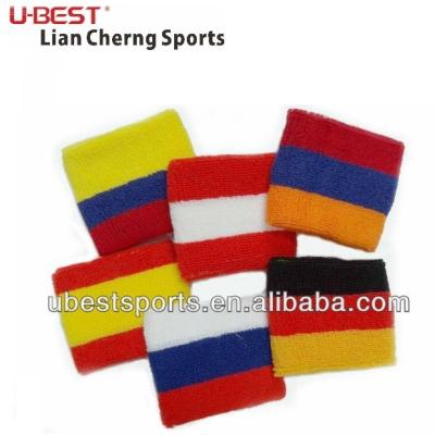 China Country Flag Super Absorbent Sweatbands With Cotton FGW-001~006 for sale