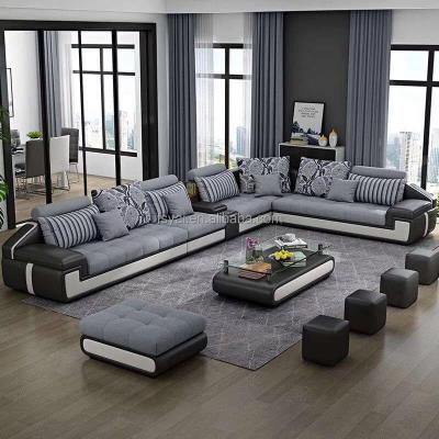 China (Others) Furniture Factory 7 seater Living Room Furniture Fabric Adjustable Chesterfield Sofa Bed Royal Sofas Sets Living Room Sofas for sale